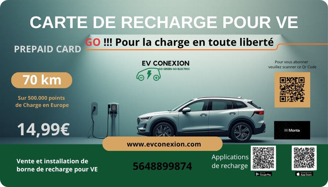 Carte de recharge à 14,99€