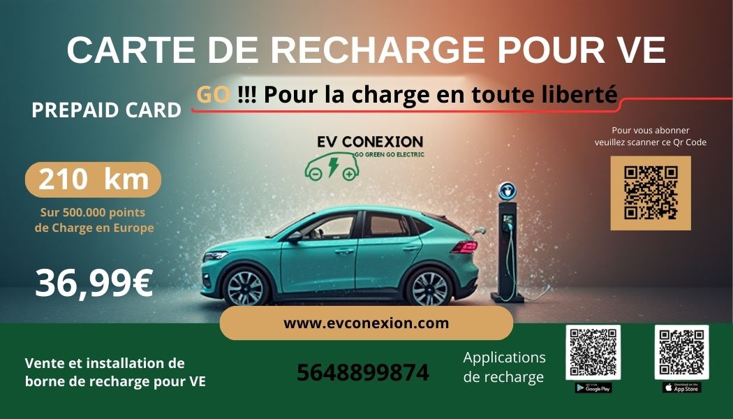 Carte EV CONEXION 210 km – 36,99€