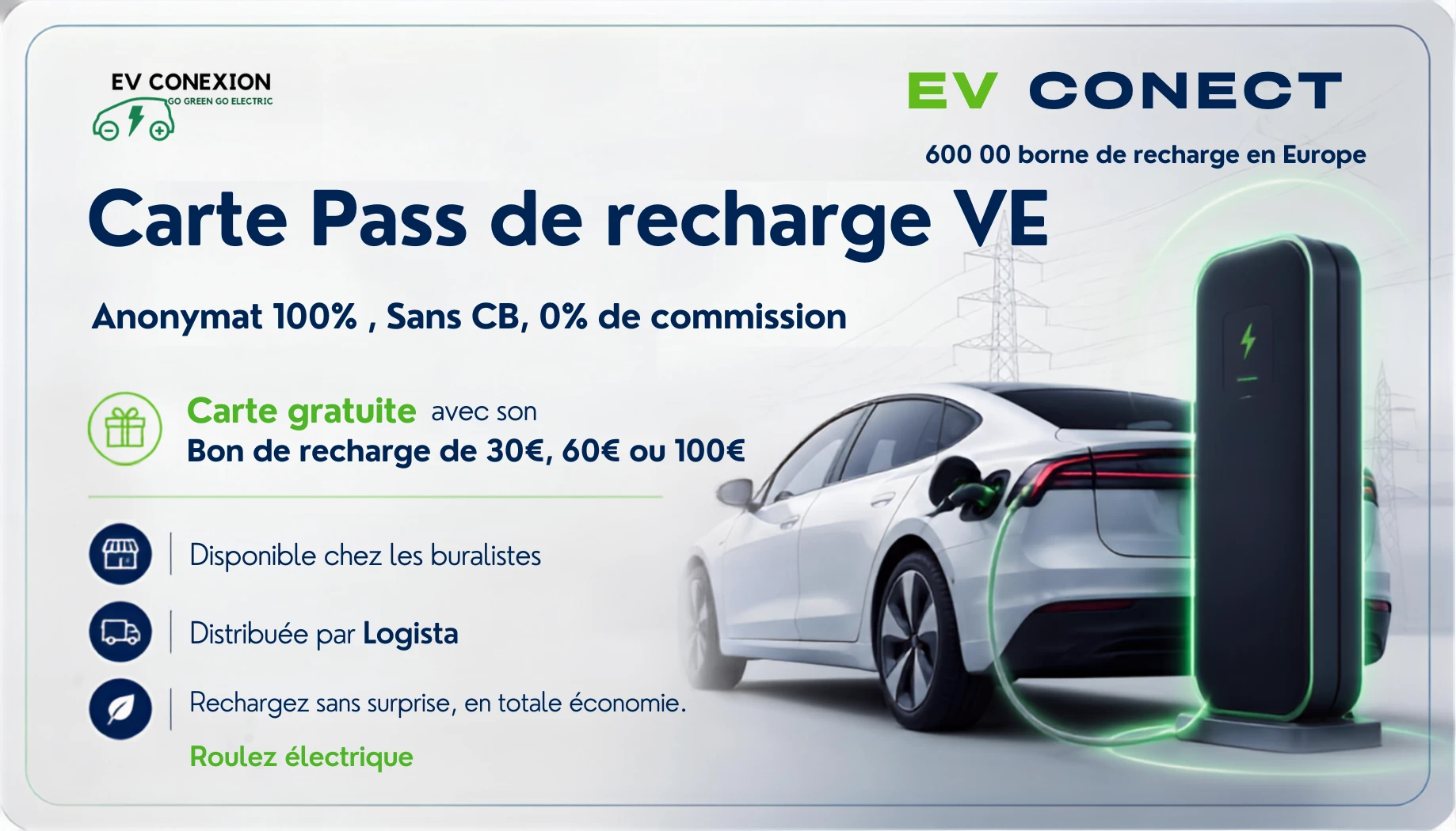 Carte Pass de recharge VE